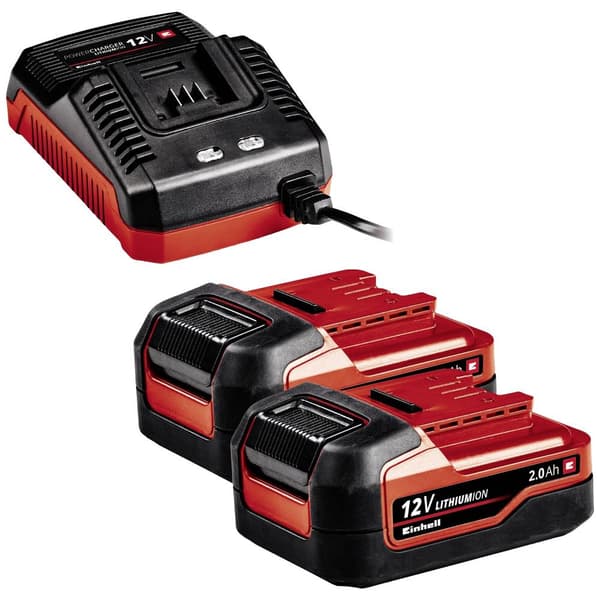 Einhell TE-CD 12/1 Li-i (2x2,0Ah) 2-växel-Slagborrmaskin batteri inkl. 2x batterier