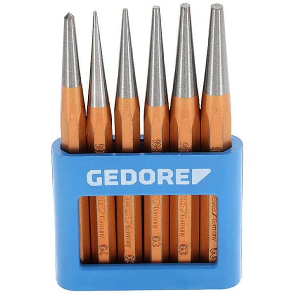 Gedore 113 - körnare-sats 6-delars i PVC-fäste 8753680