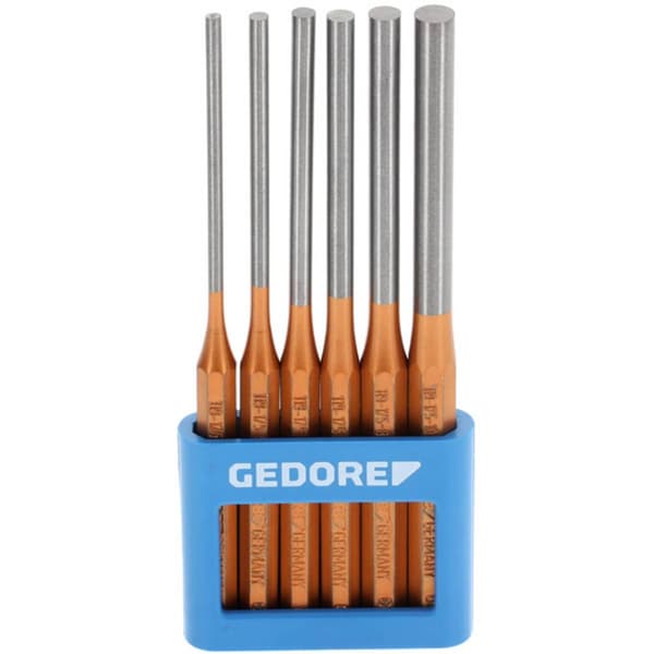 Gedore 119 L - GEDORE - dorn-sats, lång form, 6-delars i PVC-hållare 8866290