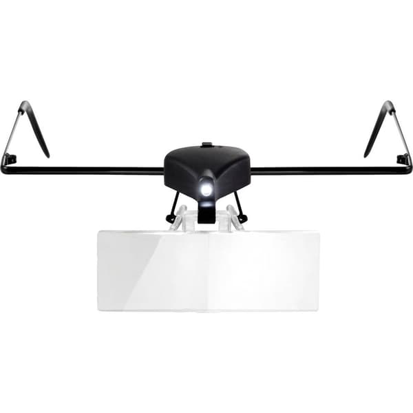 TOOLCRAFT TO-5137812 Förstoringsglasögon med LED-belysning Förstoringsfaktor: 1.5 x, 2.5 x, 3.5 x Linsstorlek: (L x B)