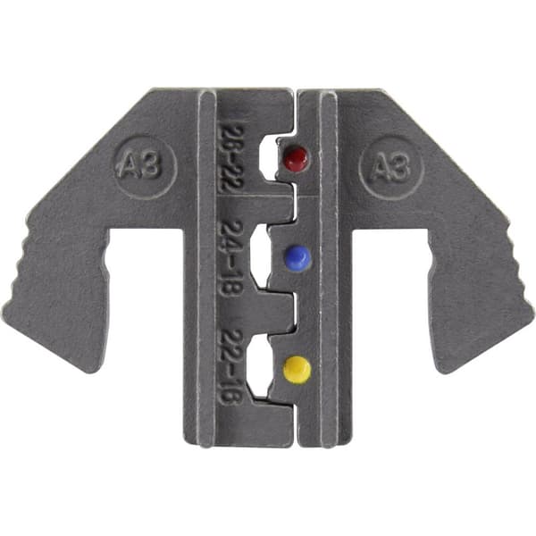 TOOLCRAFT PLE-0A3 Krympinsatser Crimpinsats för isolerade kabelskor Passar märke: TOOLCRAFT PZ-500