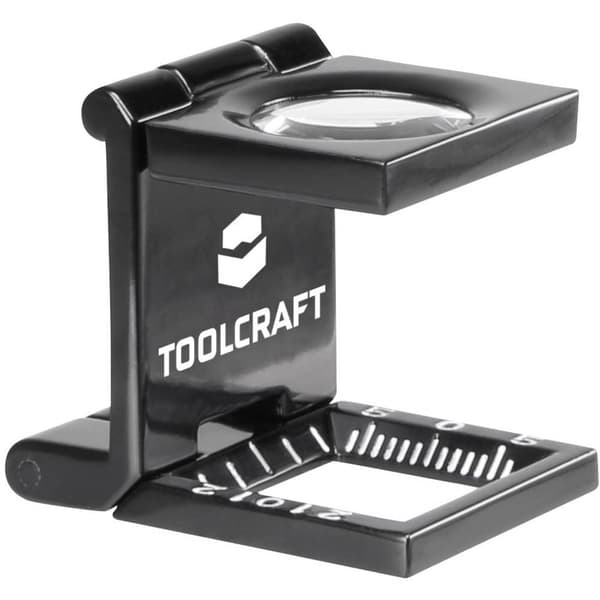TOOLCRAFT 1505088 Precisionslupp Förstoringsfaktor: 10 x Linsstorlek: (Ø) 14 mm