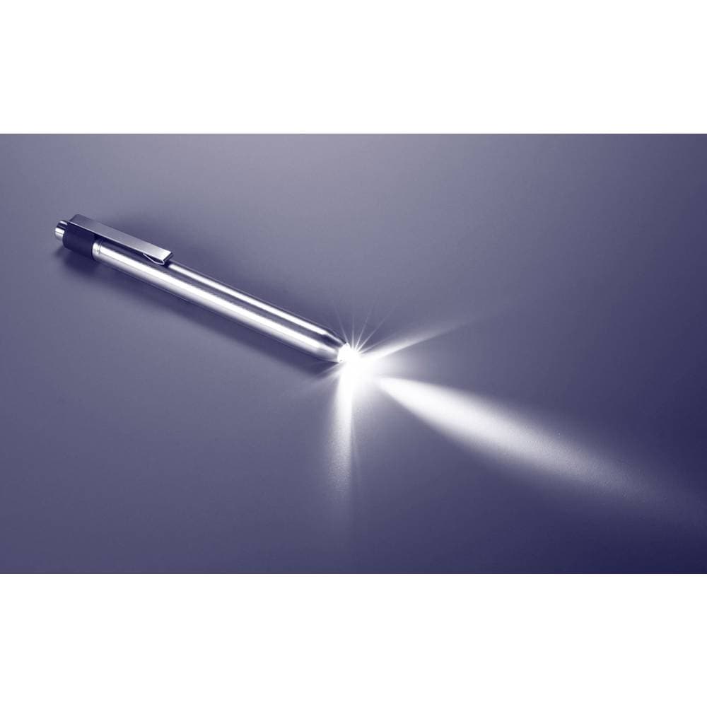 Pennlampa batteri LED 142 mm Basetech BT-1667575 BT-PT Silver