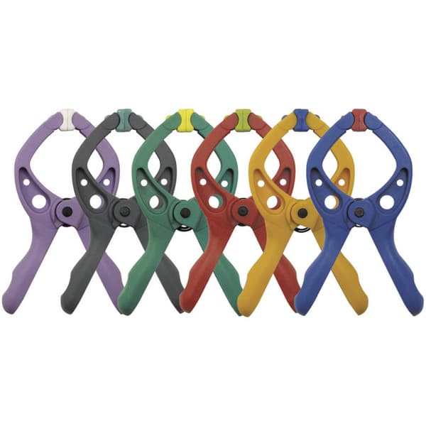 4 microfix - fjäderklämmor Wolfcraft 3432000 Spännvidd (max.):30 mm