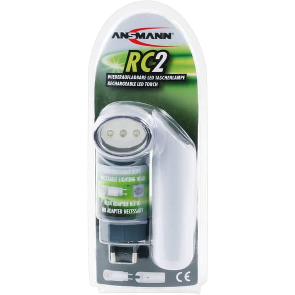 Ansmann RC 2 LED Ficklampa Uppladdningsbara batteri 12 lm 3 h 88 g