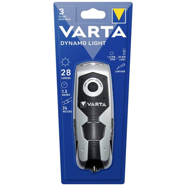 Varta Dynamo Light LED Ficklampa dynamo 28 lm 1 h 150 g
