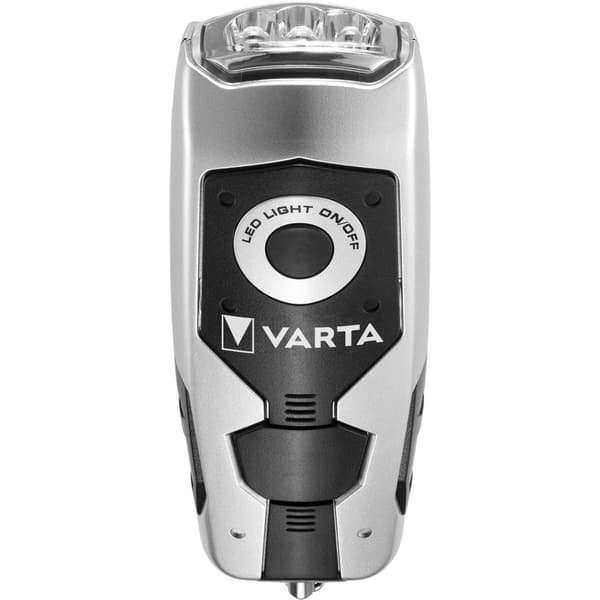 Varta Dynamo Light LED Ficklampa dynamo 28 lm 1 h 150 g Svart, Grå