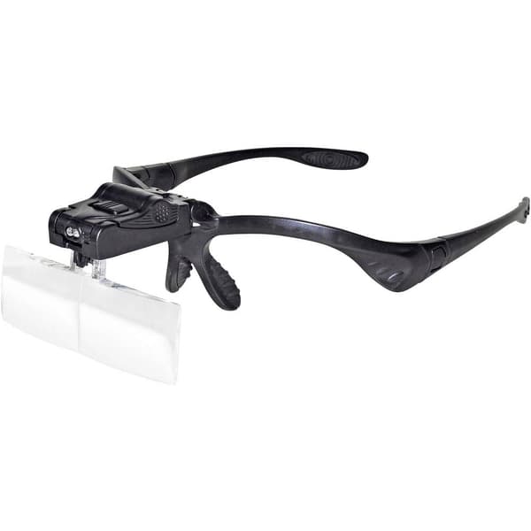 RONA 450989 450989 Huvudlupp med LED-belysning, med clip, med belysning Förstoringsfaktor: 1 x, 1.5 x, 2 x, 2.5 x, 3.5