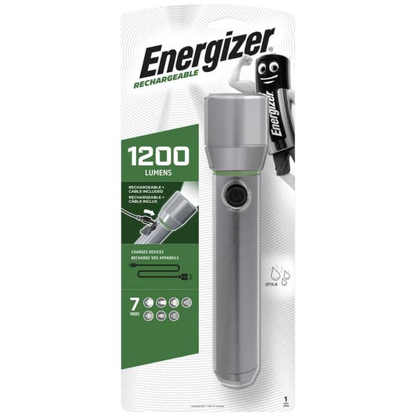 Energizer Vision HD LED Ficklampa Uppladdningsbara batteri 1200 lm 374 g
