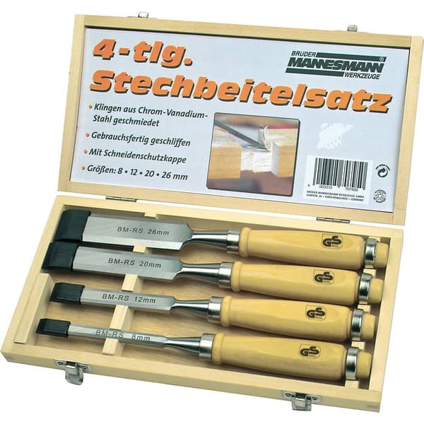 Brüder Mannesmann M66104 4 delar Stämjärnsats