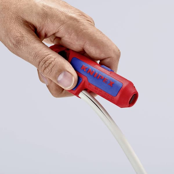 Knipex 16 95 02 SB ErgoStrip Kabelskalare Lämplig för Rundkabel, Våtrumskabel, Datakabel, Koaxialkabel 4.8 till 13 mm 0