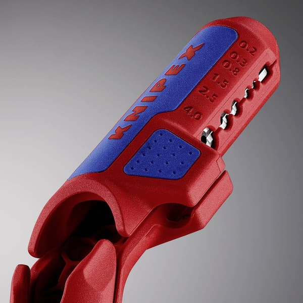 Knipex 16 95 02 SB ErgoStrip Kabelskalare Lämplig för Rundkabel, Våtrumskabel, Datakabel, Koaxialkabel 4.8 till 13 mm 0