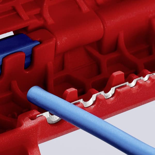 Knipex 16 95 02 SB ErgoStrip Kabelskalare Lämplig för Rundkabel, Våtrumskabel, Datakabel, Koaxialkabel 4.8 till 13 mm 0