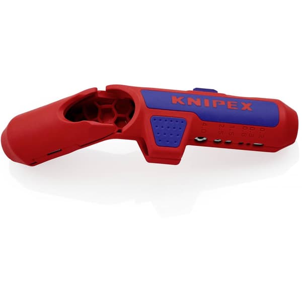 Knipex 16 95 02 SB ErgoStrip Kabelskalare Lämplig för Rundkabel, Våtrumskabel, Datakabel, Koaxialkabel 4.8 till 13 mm 0