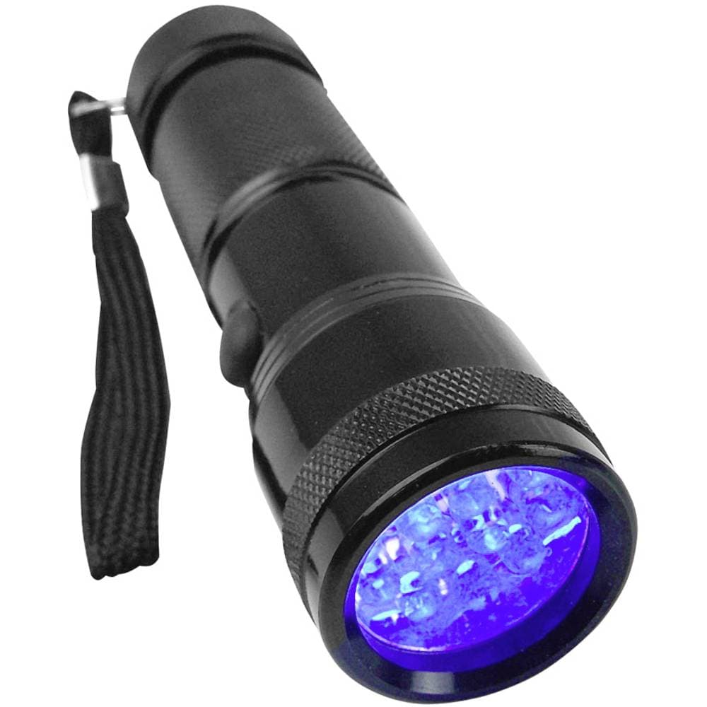 Berger & Schröter UV 395-400 nm UV-LED lampa Ficklampa med handrem batteri 95 g