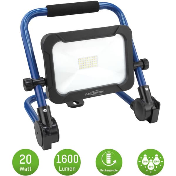Ansmann FL1600R Byggstrålkastare 20 W 1600 lm Neutralvit 1600-0275