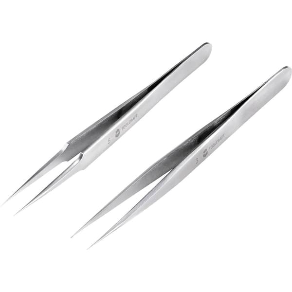 TOOLCRAFT TO-5861034 Pincett-set 2 delar Spets, superfin 120 mm