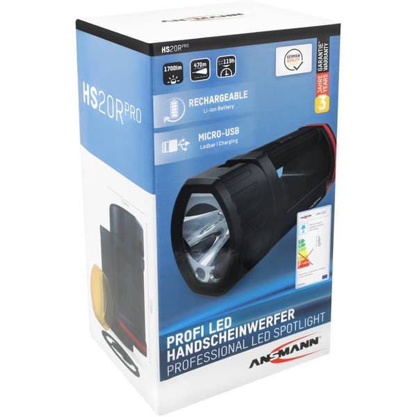 Ansmann LED Batteridriven handstrålkastare HS20R Pro 1700 lm 1600-0223