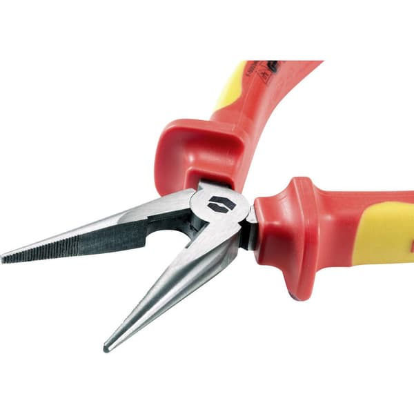 TOOLCRAFT TO-6448056 VDE Flat rundtång Rak Krom-vanadin-stål 160 mm