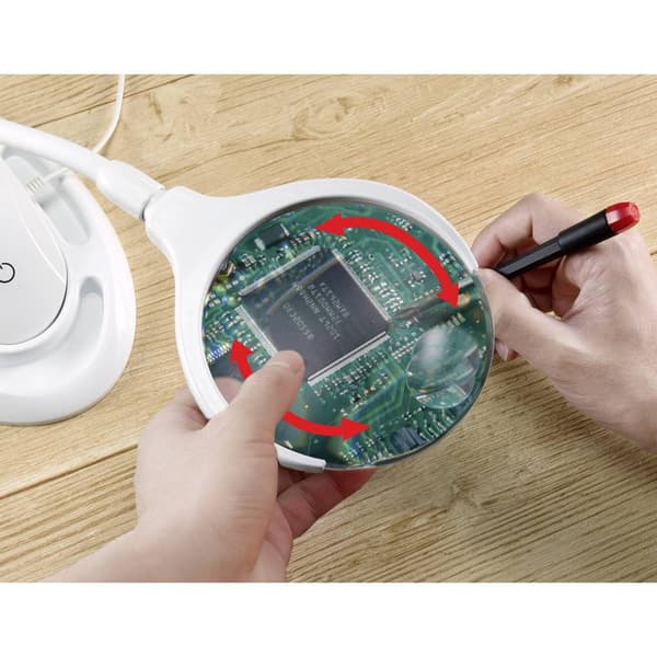 TOOLCRAFT TO-6378552 Led-lupplampa med bordsklämma 60lm 1.75 x, 3 x 110 mm 2021 Energieffektivitetsklass n.rel.