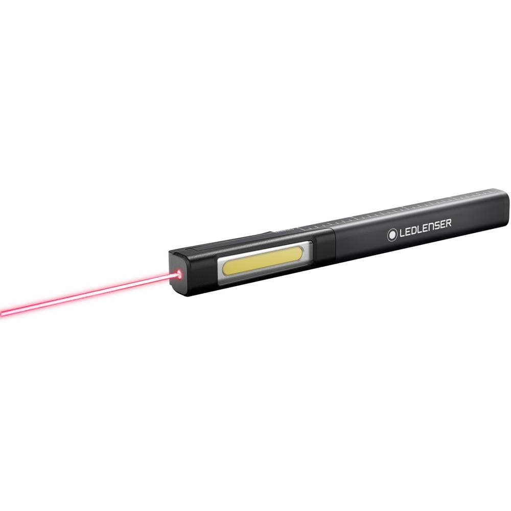 Pennlampa Uppladdningsbara batteri Laser, LED 164 mm Ledlenser 502083 iW2R laser Svart