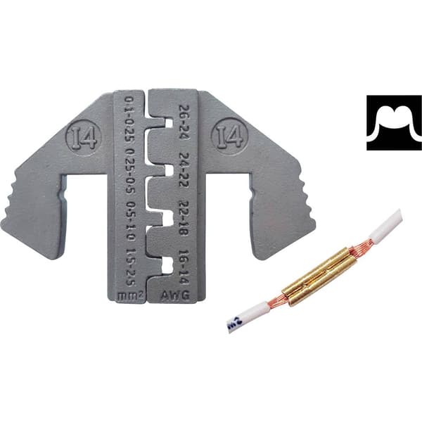 TOOLCRAFT PLE-0I4 Krympinsatser Flatkontakt Crimp-område: 0.1 till 2.5 mm² Passar märke: TOOLCRAFT PZ-500