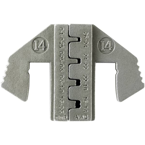 TOOLCRAFT PLE-0I4 Krympinsatser Flatkontakt Crimp-område: 0.1 till 2.5 mm² Passar märke: TOOLCRAFT PZ-500
