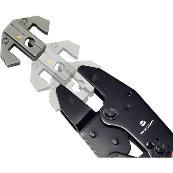 TOOLCRAFT PLE-0A6 Krympinsatser Isolerad flat kontakthylsa Crimp-område: 4.0 till 6.0 mm² Passar märke: TOOLCRAFT PZ-50
