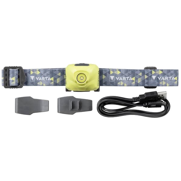 Varta Outd.Sp. Ultralight H30R lime LED Pannlampa Uppladdningsbara batteri 100 lm 18631201401 Lime