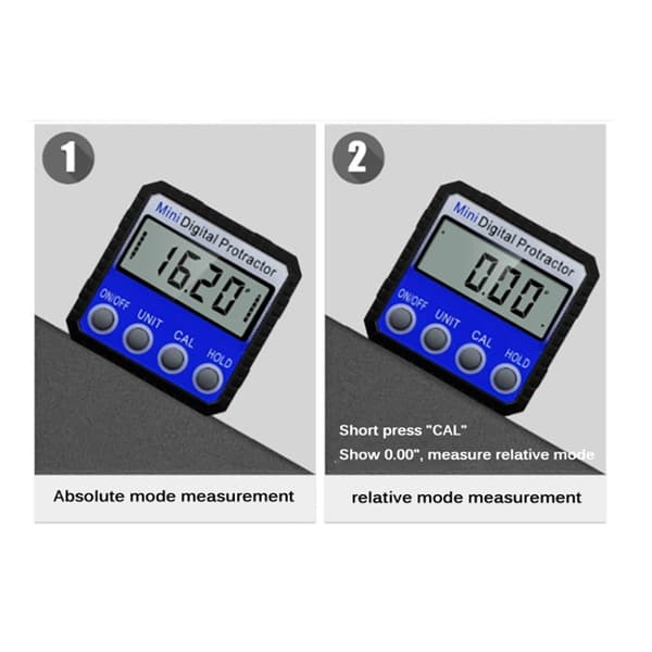 Digitaalinen Kulmamittari vahvalla magneetilla - Lcd-näyttö