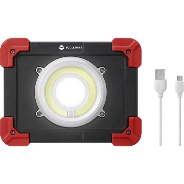TOOLCRAFT TO-6687735 LED Arbetslampa Uppladdningsbara batteri 20 W 2500 lm