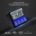 Miniatyrbillede 10 af 10: Digital Vinkelmåler med stærk magnet - Lcd display
