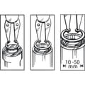 Miniatyrbild 4 av 4: TOOLCRAFT TO-6679764 Låsringstång Passar till Ytter- & innerring 10-50 mm 10-50 mm Spetsform Vinklad 90°, Vinklad 45°,