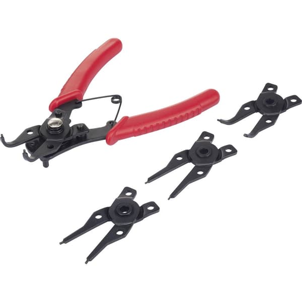 TOOLCRAFT TO-6679764 Låsringstång Passar till Ytter- & innerring 10-50 mm 10-50 mm Spetsform Vinklad 90°, Vinklad 45°,