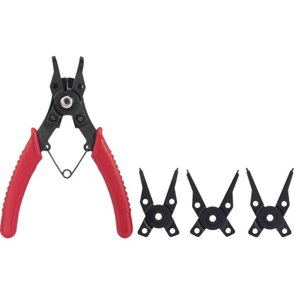 TOOLCRAFT TO-6679764 Låsringstång Passar till Ytter- & innerring 10-50 mm 10-50 mm Spetsform Vinklad 90°, Vinklad 45°,