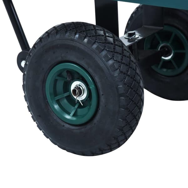 vidaXL Håndtralle hage grønn 350 kg
