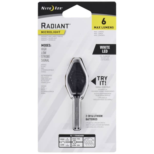 NITE Ize Inova Microlight LED Nyckelringslampa batteri 6 lm