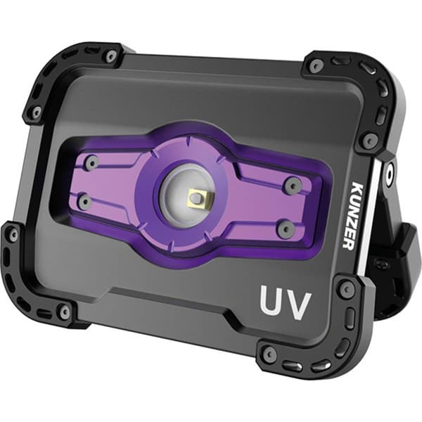 Kunzer PL-2 UV UV-lampa, LED Strålkastare Uppladdningsbara batteri 400 lm