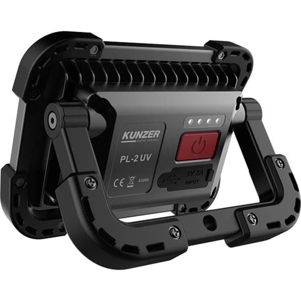 Kunzer PL-2 UV UV-lampa, LED Strålkastare Uppladdningsbara batteri 400 lm
