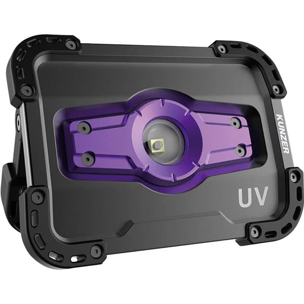 Kunzer PL-2 UV UV-lampa, LED Strålkastare Uppladdningsbara batteri 400 lm