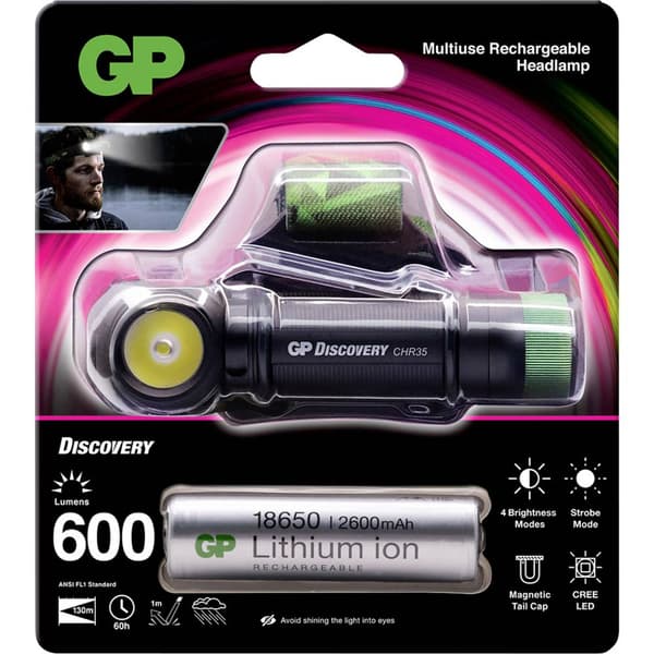 GP Discovery GPDISHLCH35BL131 Pannlampa 60 h 153 g