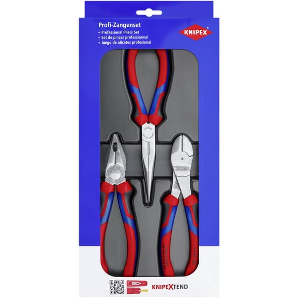 Knipex 00 20 11 V01 Tång-set Verkstad 3 delar