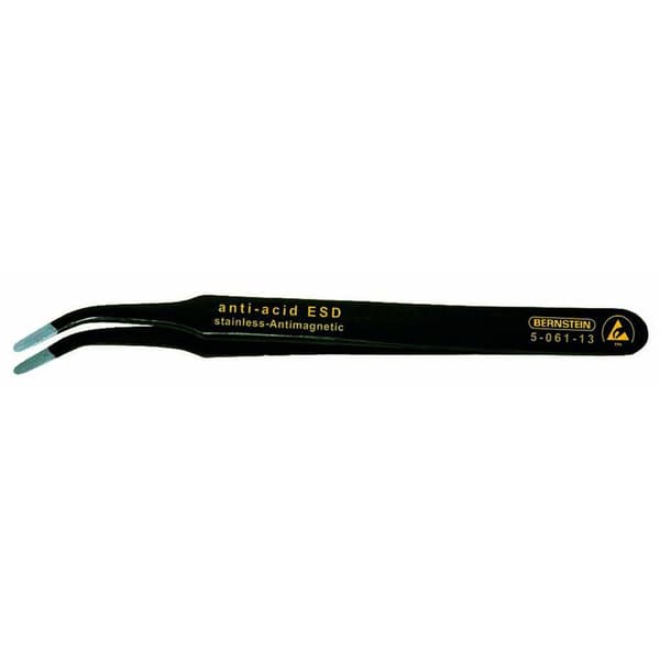 Bernstein Tools for Electronics 5-061-13 SMD-pincett 2ab SA Flat-bred, böjd 115 mm