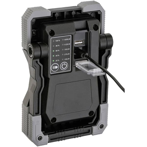 Brennenstuhl 1173100100 RUFUS 1500 MA mobil LED Arbetslampa Uppladdningsbara batteri 15 W 1500 lm