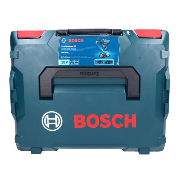 Bosch Professional GSB 18V-55 -Slagborrmaskin batteri inkl. väska, inkl. 2x batterier