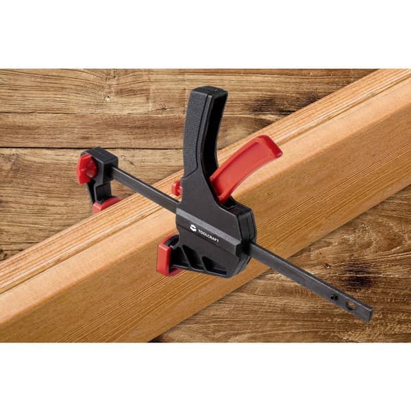 Enhandstving TOOLCRAFT TO-6743691 Spännvidd (max.):100 mm Mått - Längd: 180 mm Gapdjup:35 mm