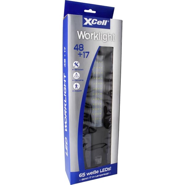 XCell 146777 Work 48+17 LED Arbetslampa Uppladdningsbara batteri 60 lm, 320 lm