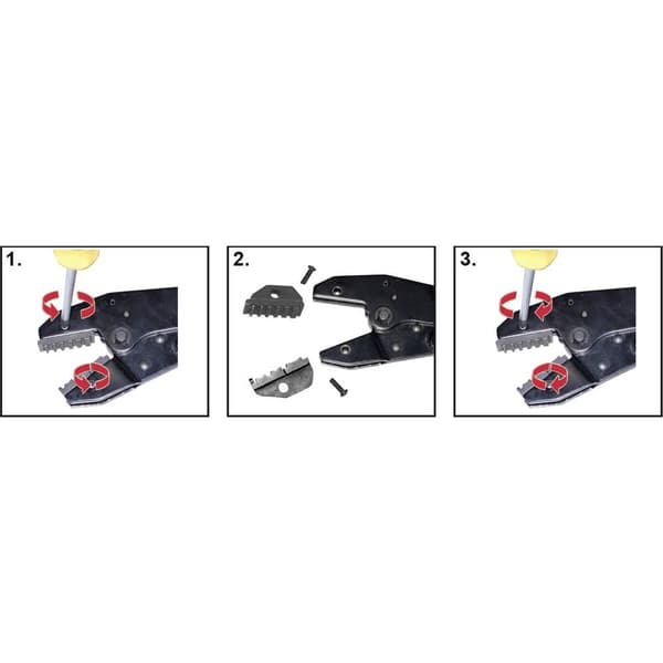 Maxtrack SW 17 L SW 17 L Crimp-set Ändhylsor, Kontaktdon, Kabelanslutning 0.5 till 16 mm² Inkl. växlingsbar crimpinsats