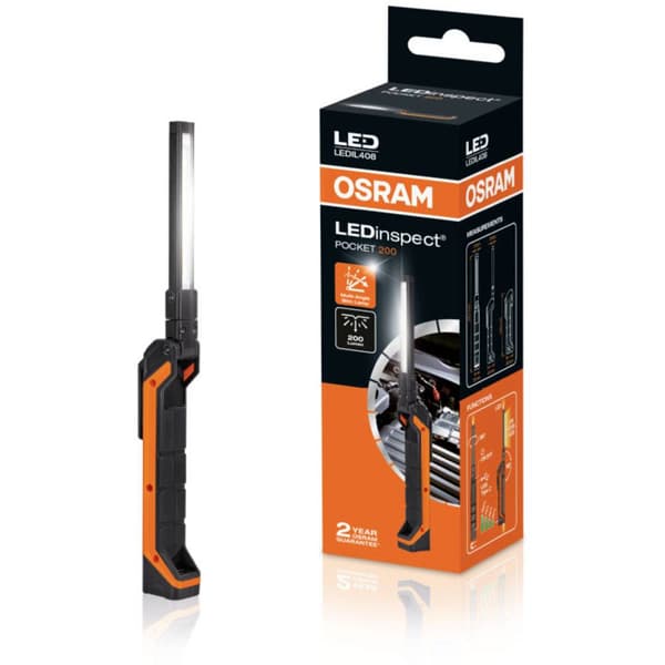 OSRAM LEDIL408 LEDInspect POCKET200 LED Arbetslampa Uppladdningsbara batteri, via USB 200 lm