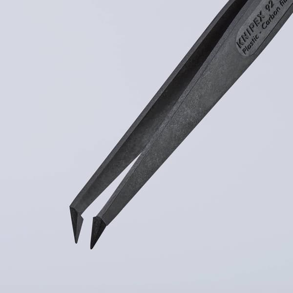 Knipex 92 09 03 ESD ESD Pincett 1 st Spets, böjd 45°, fin 110 mm